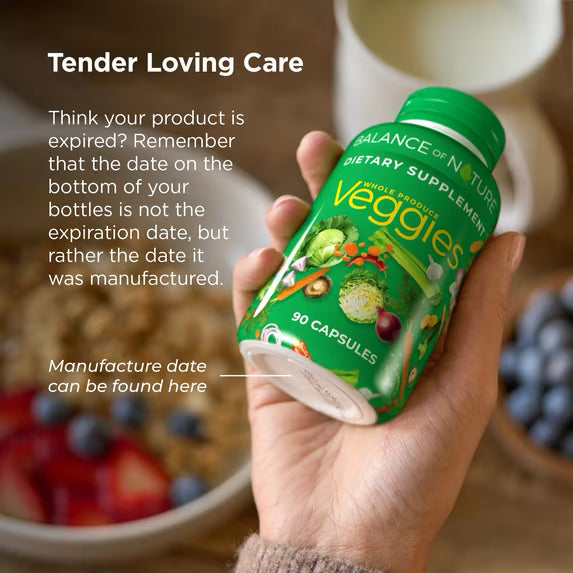 Balance of Nature Fruits & Veggies 180 Capsules | Whole Food Supplement